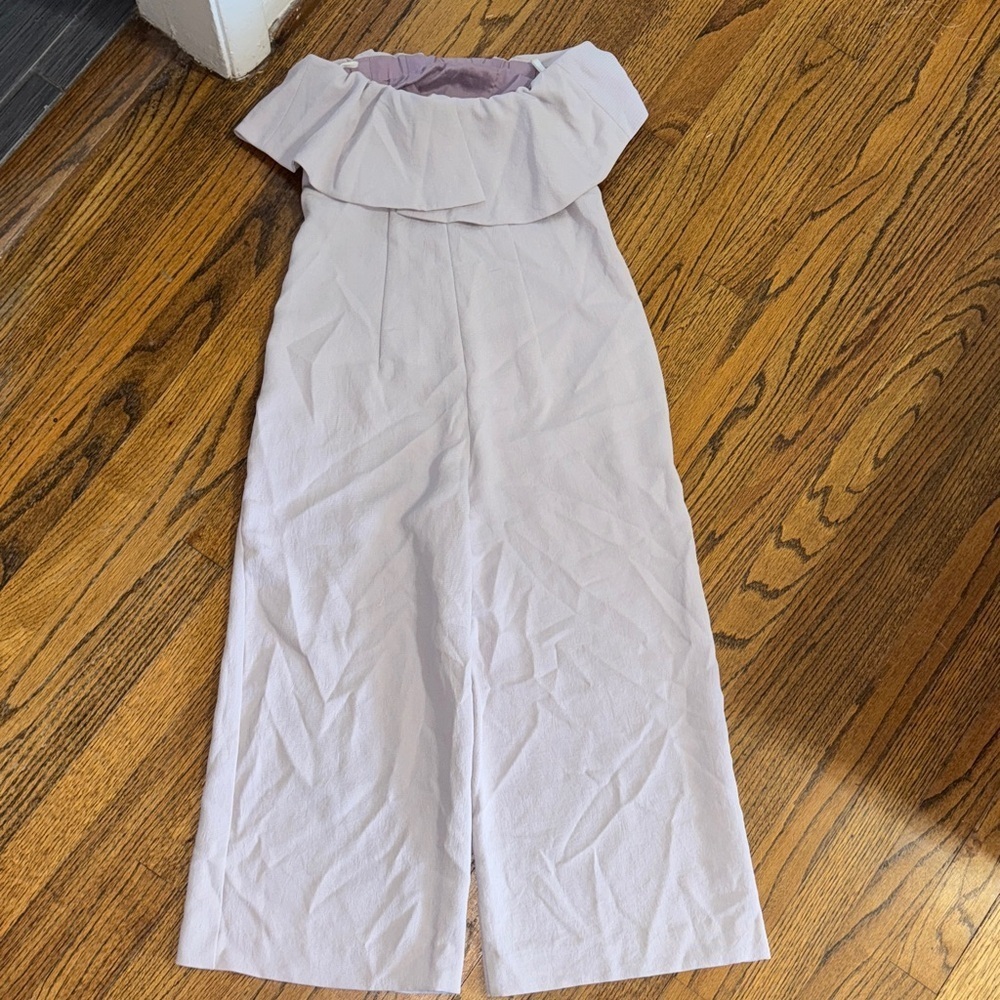 Babaton Lavender Wide Leg Strapless Jumpsuit Size 0 π - Picture 6 of 11